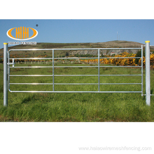 galvanized agricultural livestock field main farm gate